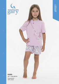 GIRL'S PAJAMAS S/M R25050 Tellini S.r.l. Wholesale Clothing